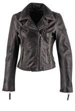 Load image into Gallery viewer, Black Leather Moto Jacket
